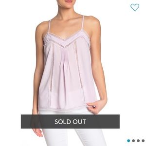 Nordstrom Rack lavender lace trim cami